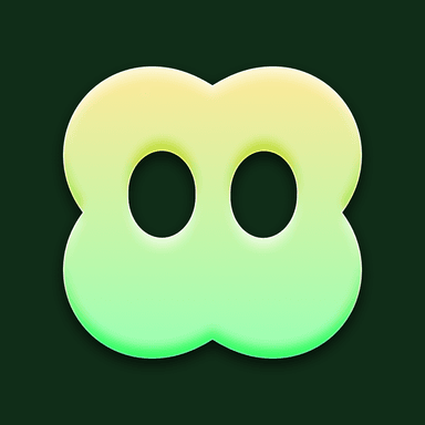 Tone's app icon: Clover, in green, on deep green.